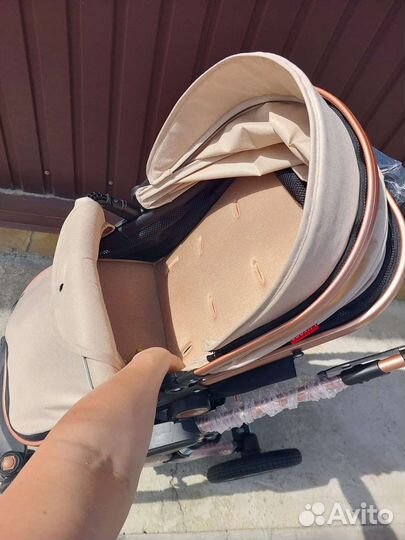 Коляска 2в1/3в1 Новая трансформер (Беж)
