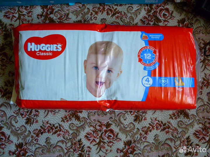 Подгузники huggies classic