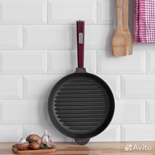 Чугунная сковорода гриль