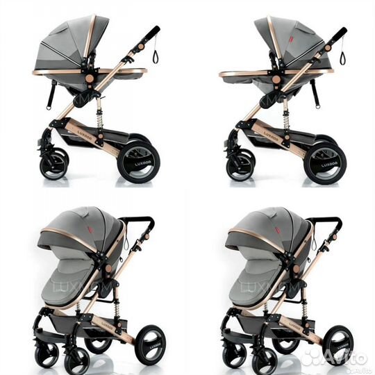 Коляска luxmom 510 3 в 1 новая в коробке