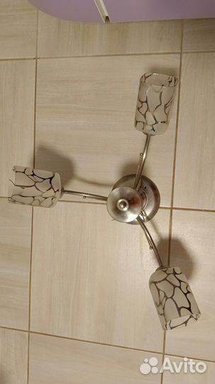 Люстра потолочная бу