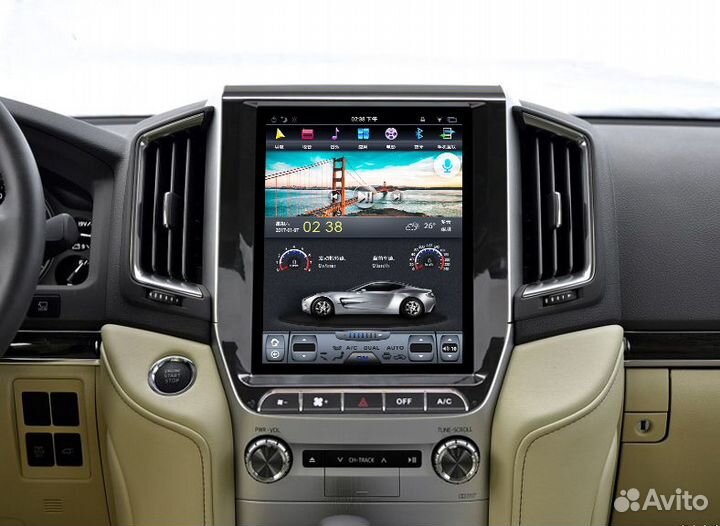 Магнитола Tesla для Toyota Land Cruiser 200 2015+