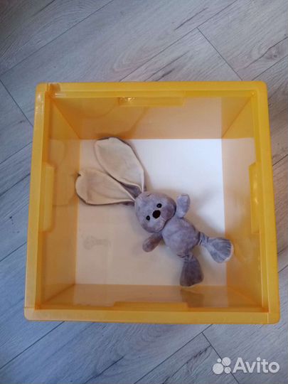 Икеа Складной ящик для игрушек с крышкой