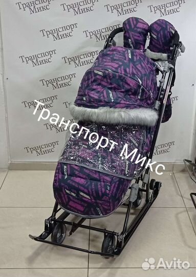 Санки коляска Ника 7-8 sк+ доставка новые