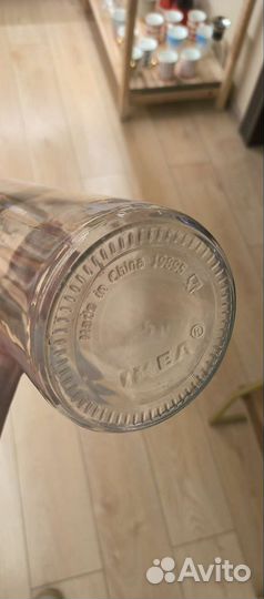 Высокие Стеклянные банки IKEA для хранения сыпучих