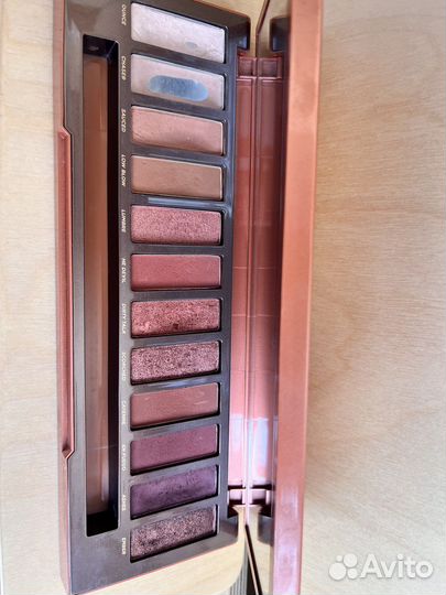 Палетка теней Urban Decay Naked Heat с кистью