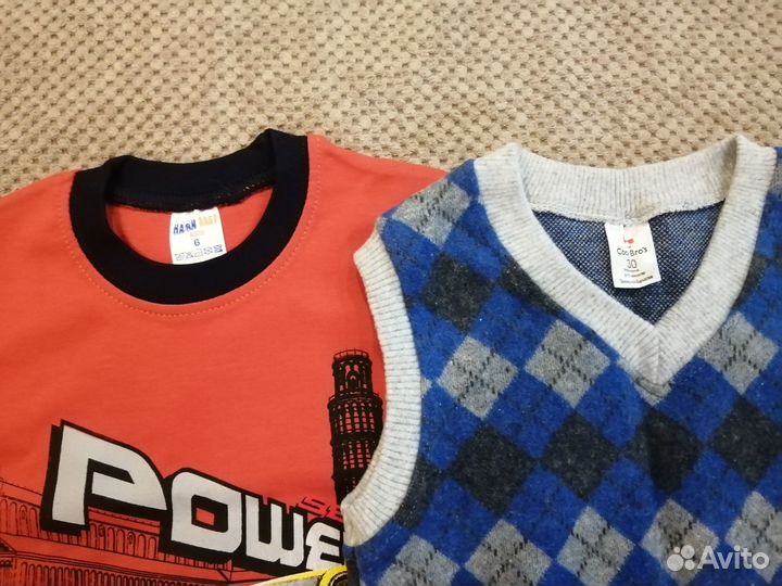 Футболка и жилет 110 (новые)