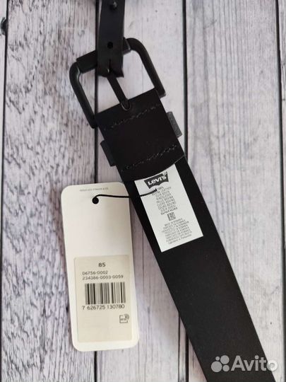 Levi's новый черный кожаный ремень оригинал