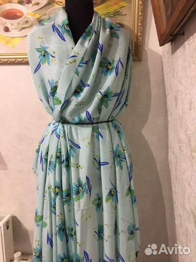 Отрез старинного крепдешина