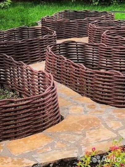 Лоза полимерная коричневая/белая