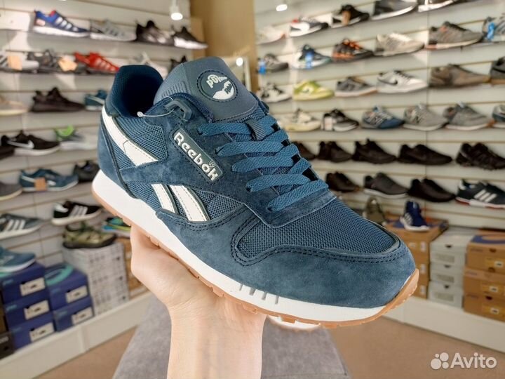 Кроссовки мужские летние натуральная замша Reebok