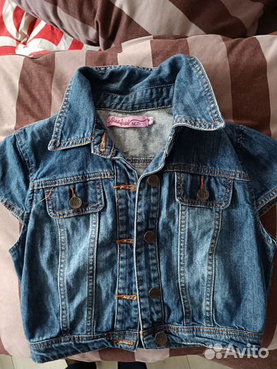 Джинсовая жилетка