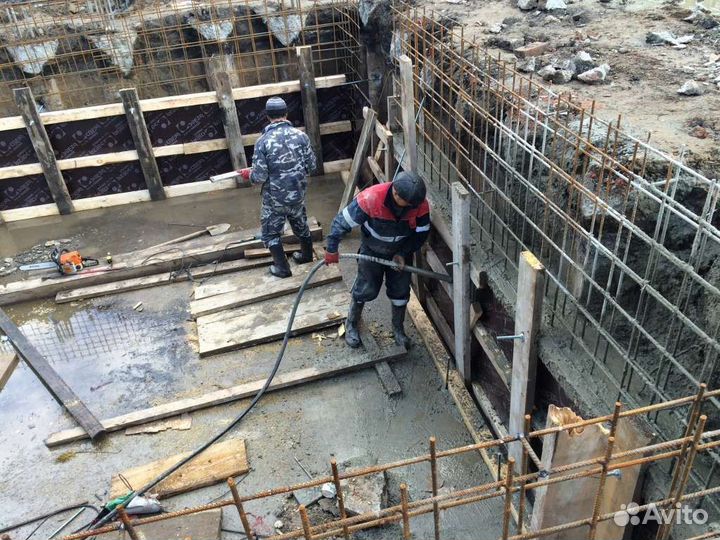 Бетон М-250 раствор доставка миксером