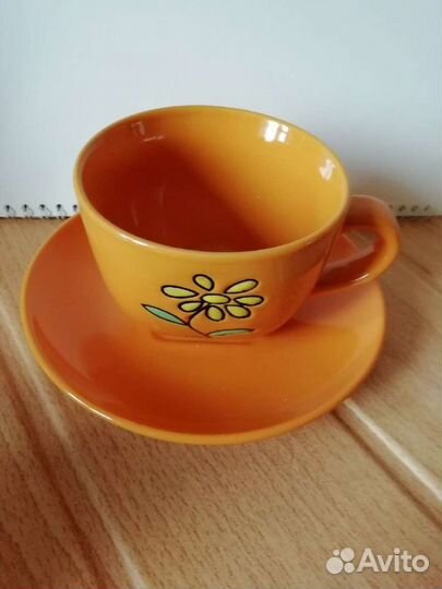 Чайная пара, фужеры хрусталь