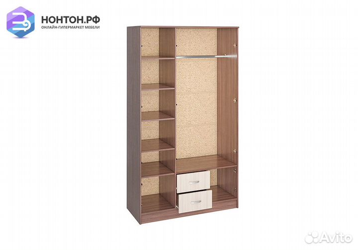 Шкаф 3-х створчатый Ронда шк-3 ясень шимо темный