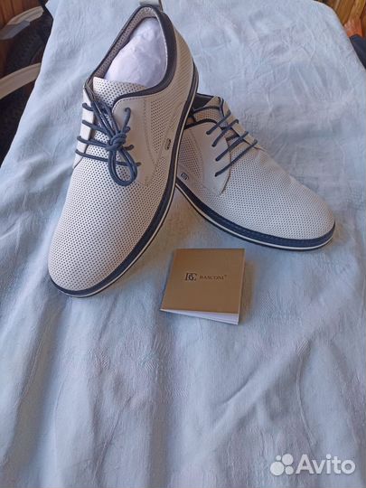 Мужские летние топсайдеры basconi