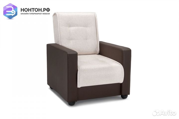 Кресло Лондон рогожка бежевая