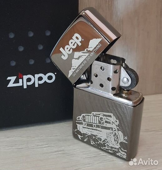 Зажигалка Zippo 150 с изображением jeep, новая