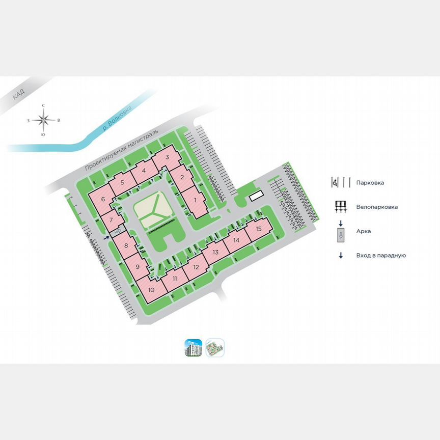 1-к. квартира, 35,2 м², 4/13 эт.