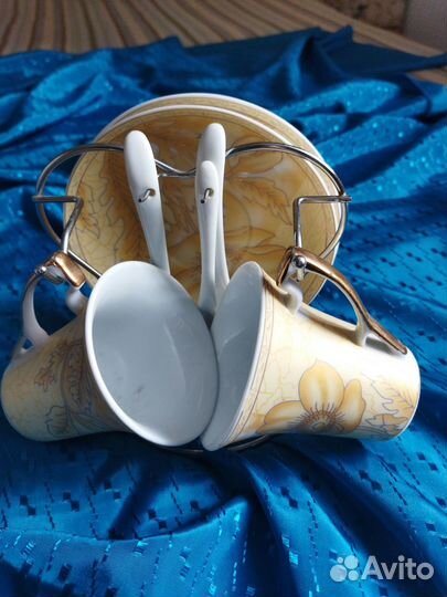 Чайный сервиз тонкий фарфор