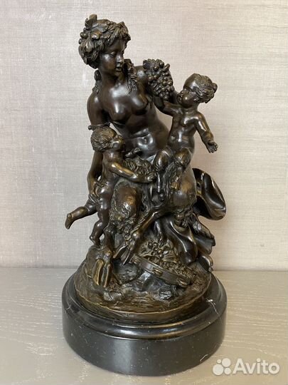 Скульпутура бронза Вакханалия Clodion 19 век
