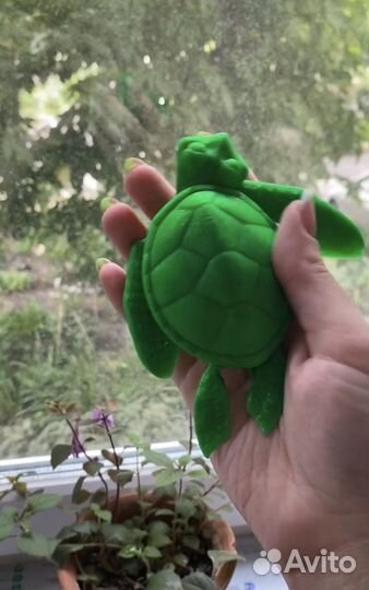 Черепаха, 3D модель, пластик petg