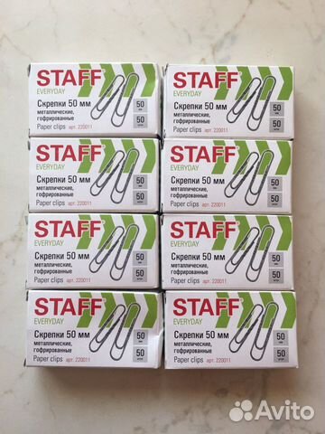 Скрепки 8 упаковок