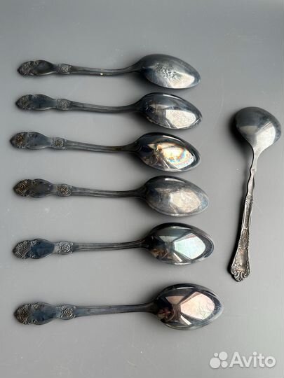 Столовые ложки мельхиор 6 шт