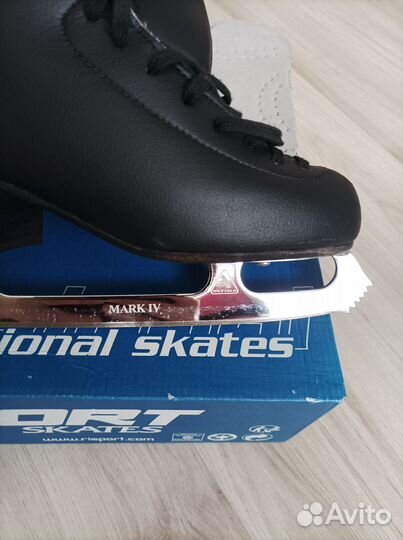 Фигурные коньки risport electra чёрные 245, 23.5см