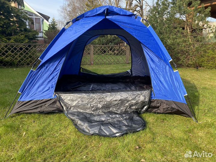 Палатка быстросборная на 4 человека, водостойкая