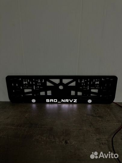 Рамка номерного знака лед подсветка