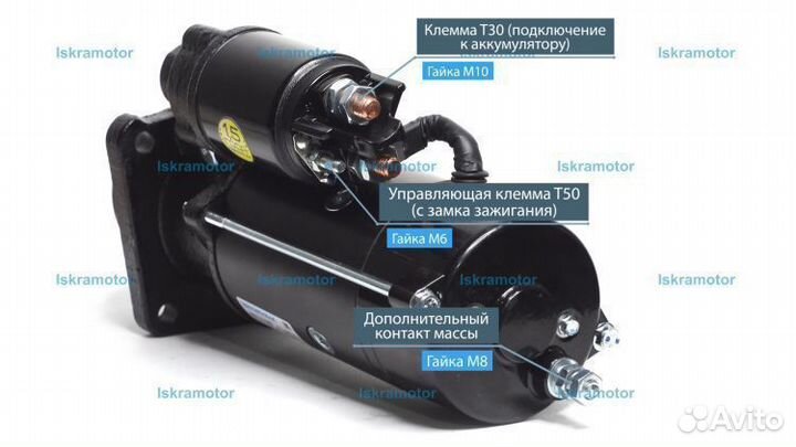 Стартер IMS101848 JCB 3CX, 4CX, 320/09454, AZF4224