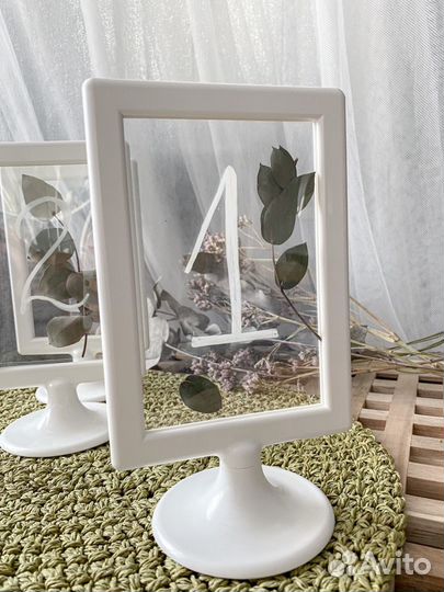 Нумерация для столов для декора (таблички на стол)