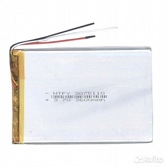 Li-Pol 3*75*110мм 3pin