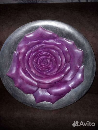 3D Роза панно из гипса