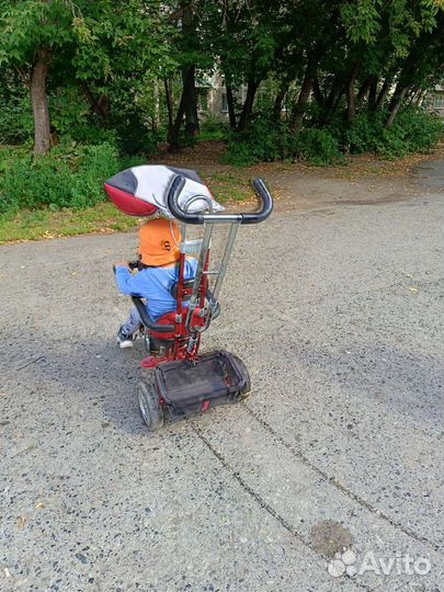 Велосипед с родительской ручкой