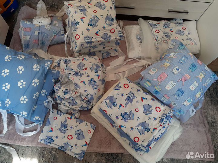 Бортики в кроватку для мальчика