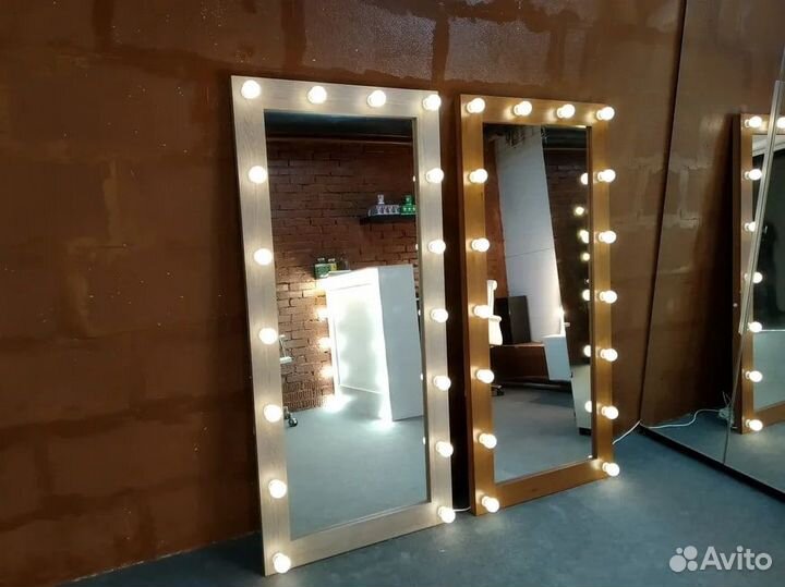 Гримерное зеркало 175/80 с лампочками