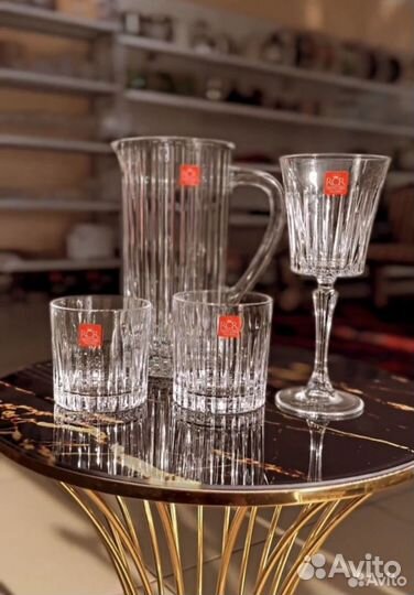 Графин, фужеры, Италия