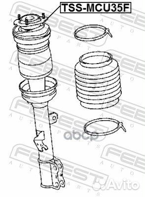 Опора переднего амортизатора tssmcu35F Febest