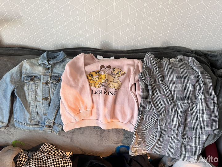 Вещи пакетом на девочку zara hm mango 110-116
