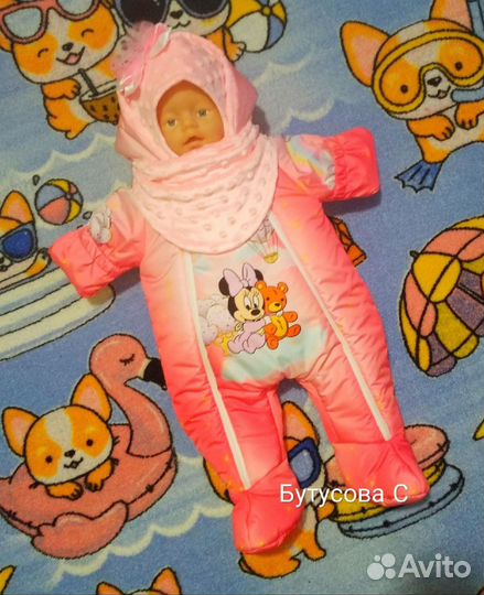 Комплект на выписку для девочки