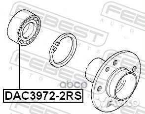 Подшипник ступицы колеса перед прав/лев DAC