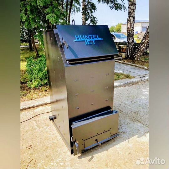 Твердотопливный котел с большой топкой