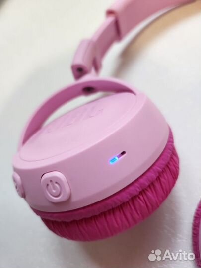 Детские наушники с микрофоном JBL JR300BT Pink