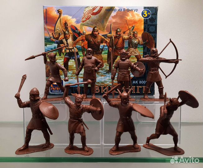 Солдатики Пираты Индейцы Арк Модел 1/32 за 8 шт