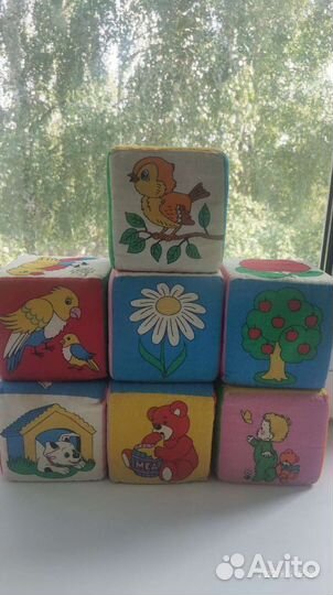 Кубики развивающиеся (мягкие)