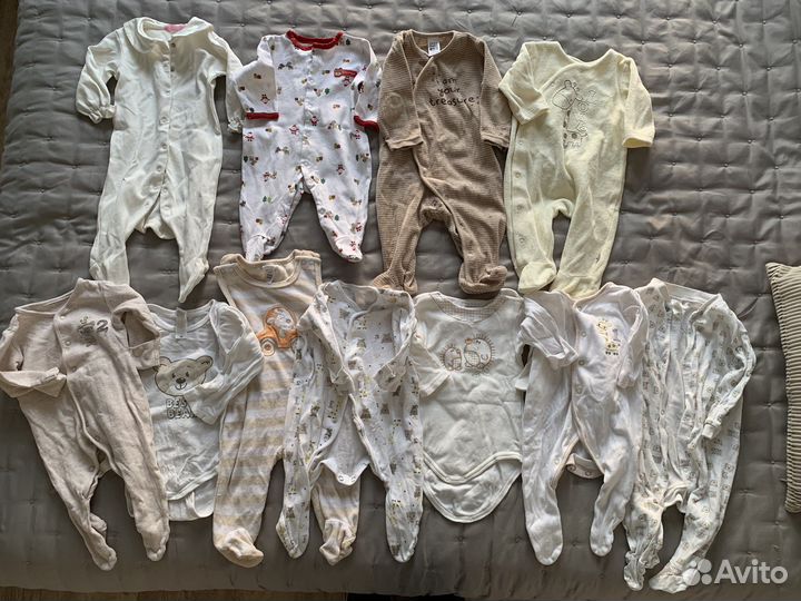 Вещи пакетом для девочки 62 74 Zara next hm