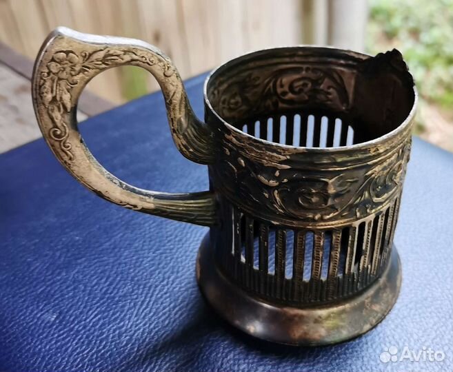 Подстаканник спасская башня, кольчугоно, мельх