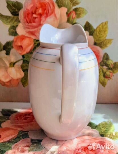 Кувшин и бокал для молока Винтаж